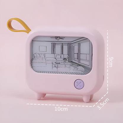 NostalTV™ — Mini Lámpara Retro Aesthetic