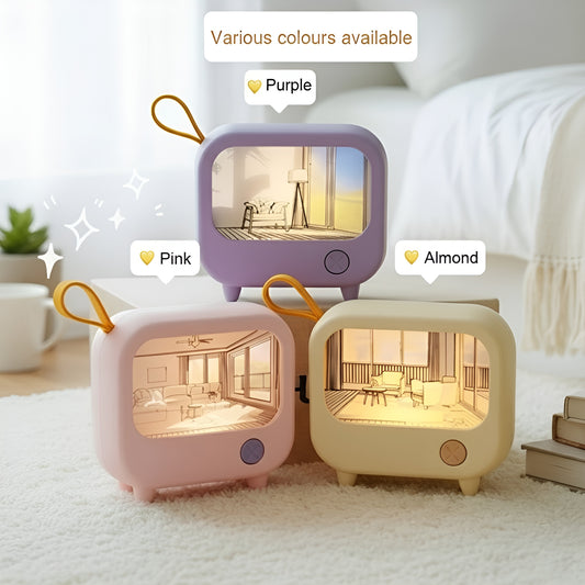 NostalTV™ — Mini Lámpara Retro Aesthetic